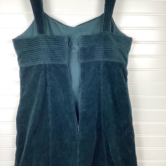 MADEWELL  Corduroy Sweetheart Mini Dress Ancient Forest Green Size 6 - Picture 9 of 11